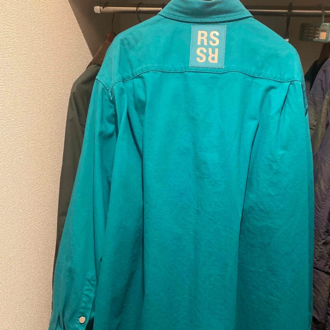 RAF SIMONS(ラフシモンズ)のraf simonsビッグフィット デニム シャツ サイズMグリーン メンズのトップス(シャツ)の商品写真