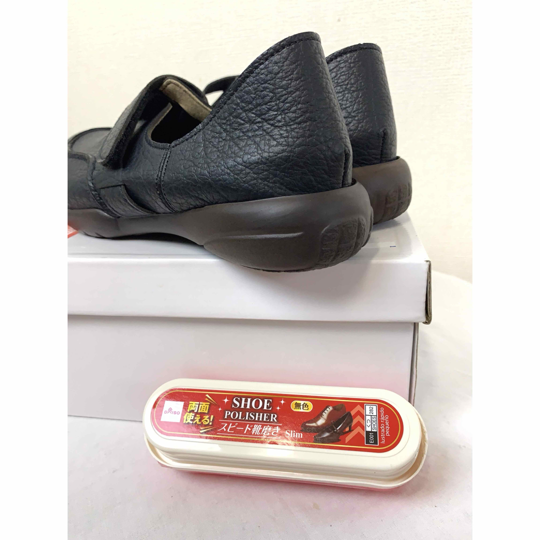 Re:getA(リゲッタ)の【未使用・極美品】リゲッタ　Sサイズ　ブラック　ワンベルト　モカシンシューズ レディースの靴/シューズ(スリッポン/モカシン)の商品写真