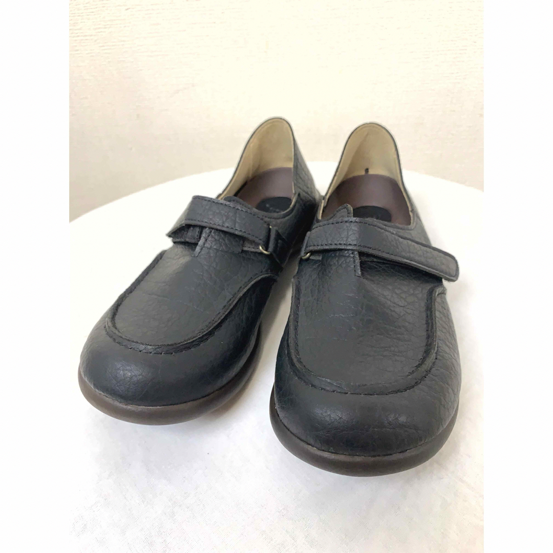 Re:getA(リゲッタ)の【未使用・極美品】リゲッタ　Sサイズ　ブラック　ワンベルト　モカシンシューズ レディースの靴/シューズ(スリッポン/モカシン)の商品写真