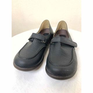 リゲッタ(Re:getA)の【未使用・極美品】リゲッタ　Sサイズ　ブラック　ワンベルト　モカシンシューズ(スリッポン/モカシン)