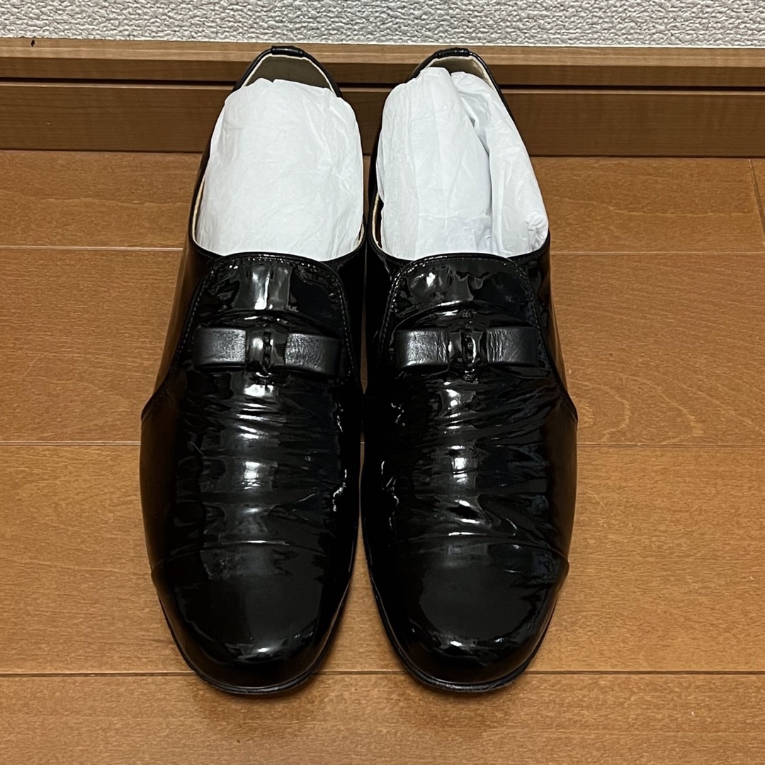 chausser(ショセ)のchausser ショセ　オペラスリッポン　ブラック　エナメル　フォーマル レディースの靴/シューズ(ローファー/革靴)の商品写真