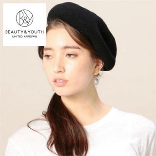 ビューティアンドユースユナイテッドアローズ(BEAUTY&YOUTH UNITED ARROWS)の《BEAUTY&YOUTH UNITED ARROWS》ベレー帽 ブラック 黒(ハンチング/ベレー帽)