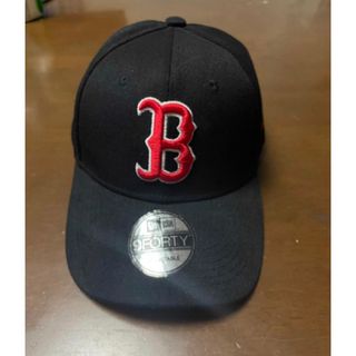 ニューエラー(NEW ERA)のニューエラ 正規品 BOSTON レッドソックス 帽子 キャップ 黒 赤(キャップ)