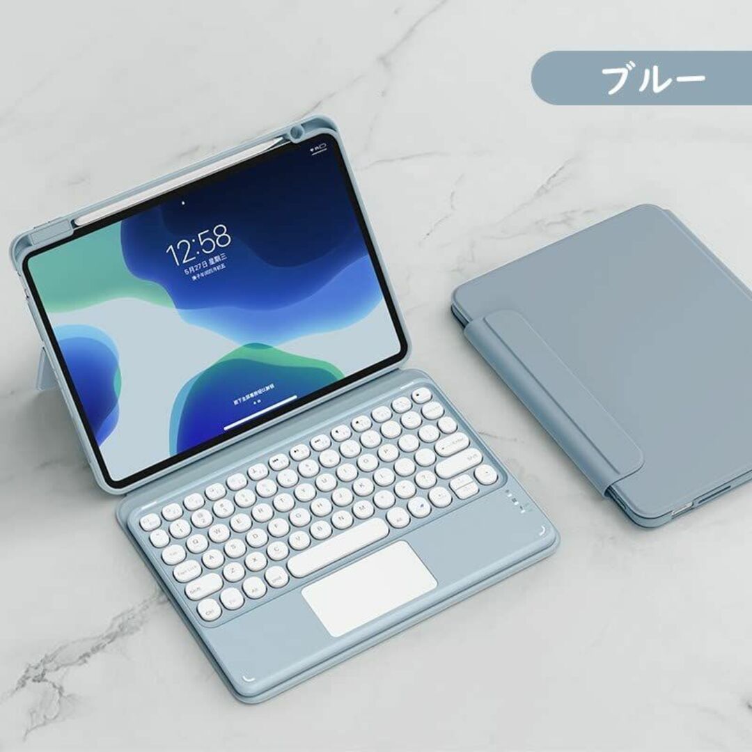 スマホ/家電/カメラ【特価商品】磁気吸着 iPad 第10世代 キーボードケース 縦置き タッチパッ