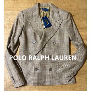 ポロラルフローレン(POLO RALPH LAUREN)のPOLO ラルフローレン　ジャケット　小さめサイズ　リネン　シルク　米国購入新品(テーラードジャケット)