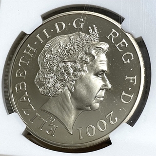 2001年 ヴィクトリア女王没後100周年記念 5ポンド銀貨 NGC PF68の通販