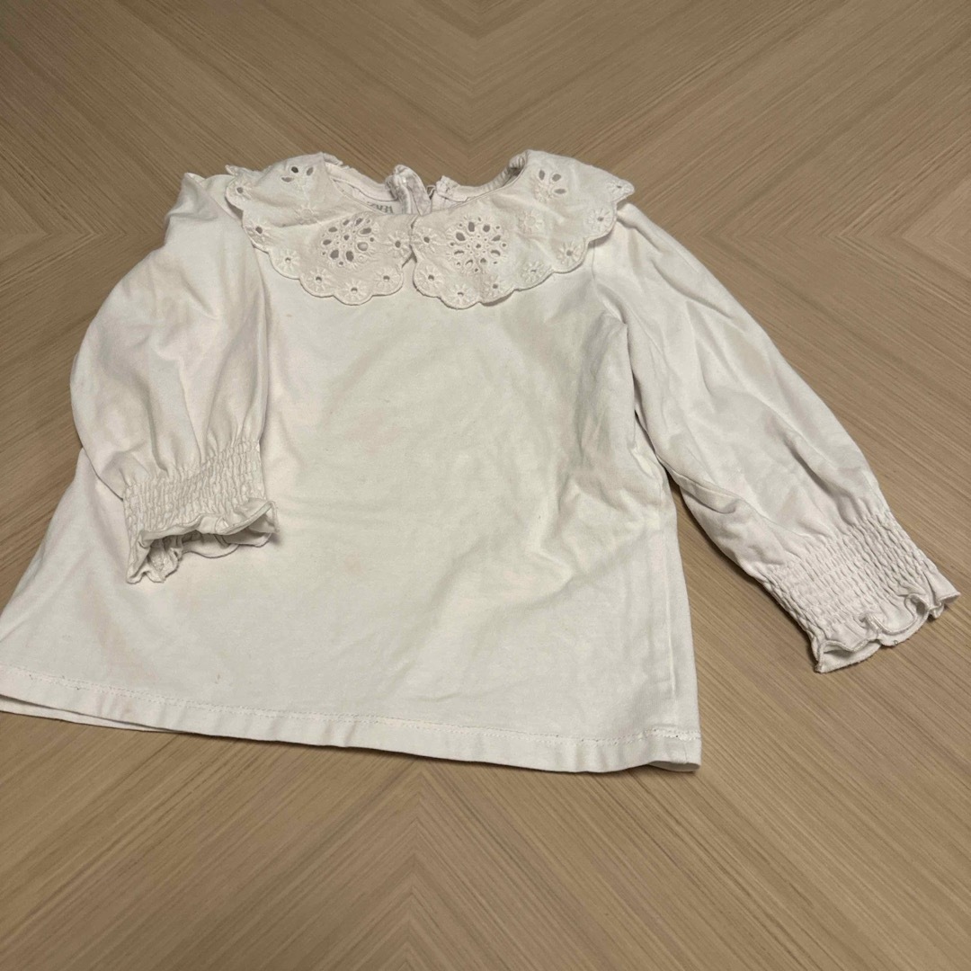 ZARA KIDS(ザラキッズ)のZARA 98CM 白 キッズ/ベビー/マタニティのキッズ服女の子用(90cm~)(ブラウス)の商品写真