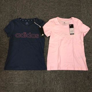 アディダス(adidas)の新品 タグ付き adidas アディダス 半袖Tシャツ 2枚セット 140cm(Tシャツ/カットソー)