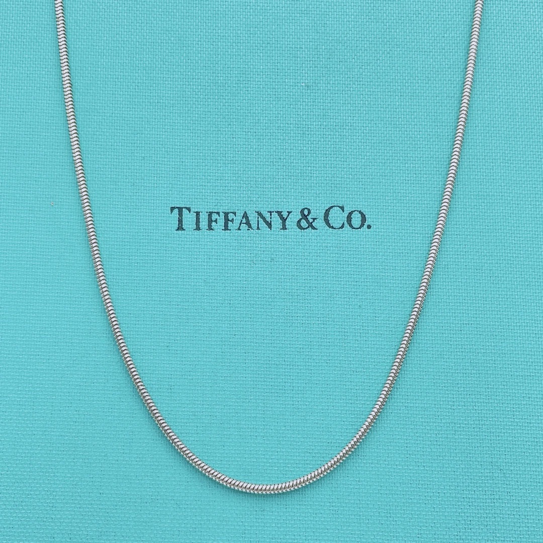 【美品】Tiffany \u0026 Co. スネークチェーン　約47cm シルバー925ゆひアクセサリーshop