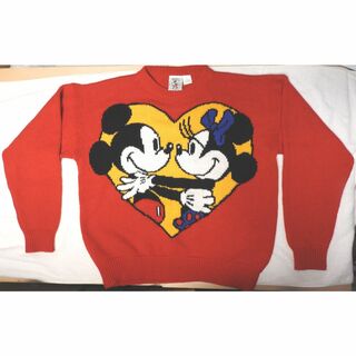 ディズニー(Disney)のMM様 Disney　セーター　赤色　サイズＬ(ニット/セーター)