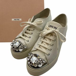 MIUMIU！レザースニーカー・26-26.5cm位