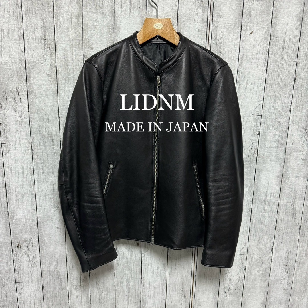 超美品!LIDNMラムレザーシングルライダースジャケット!日本製! | フリマアプリ ラクマ