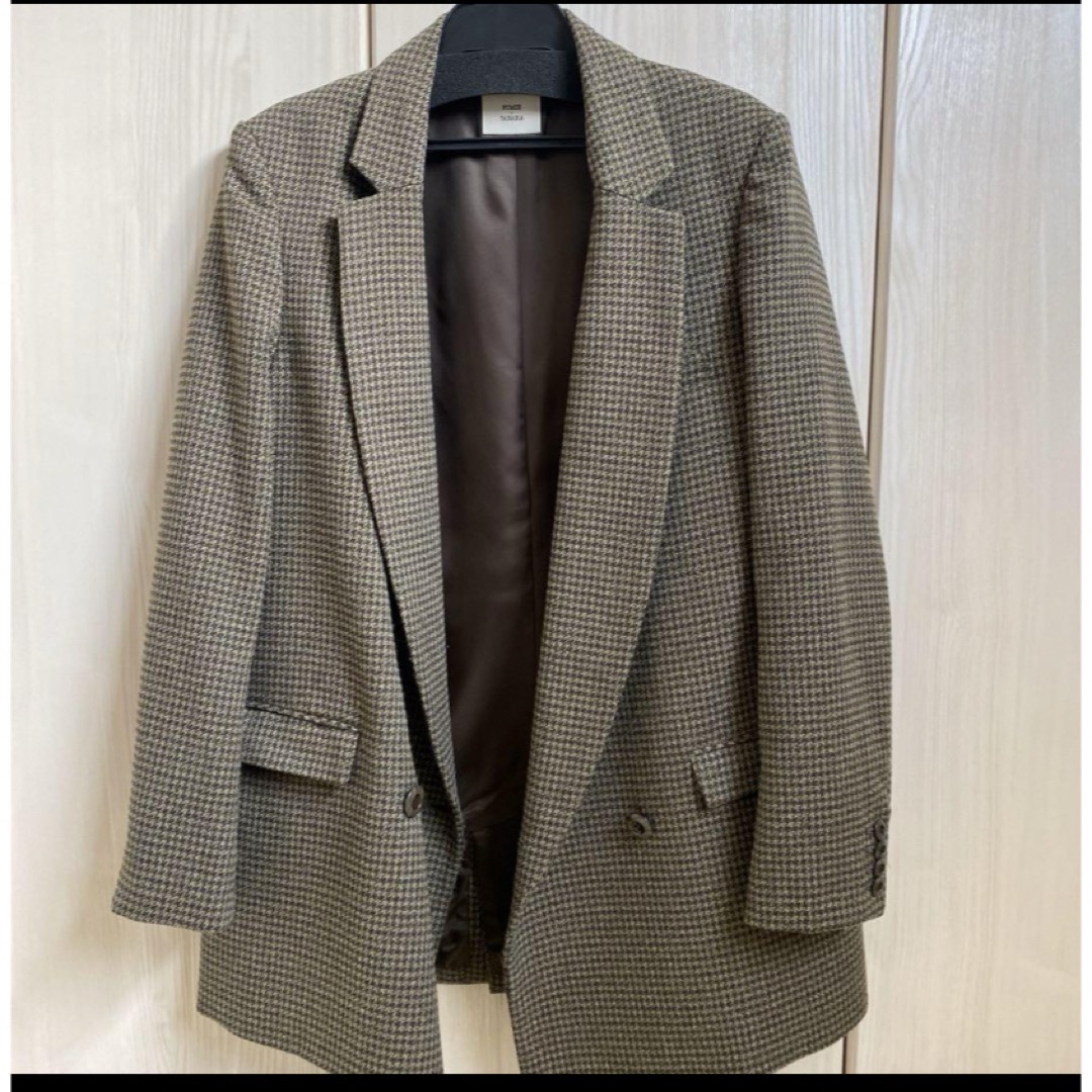 フミエタナカ　チェックジャケット レディースのジャケット/アウター(テーラードジャケット)の商品写真