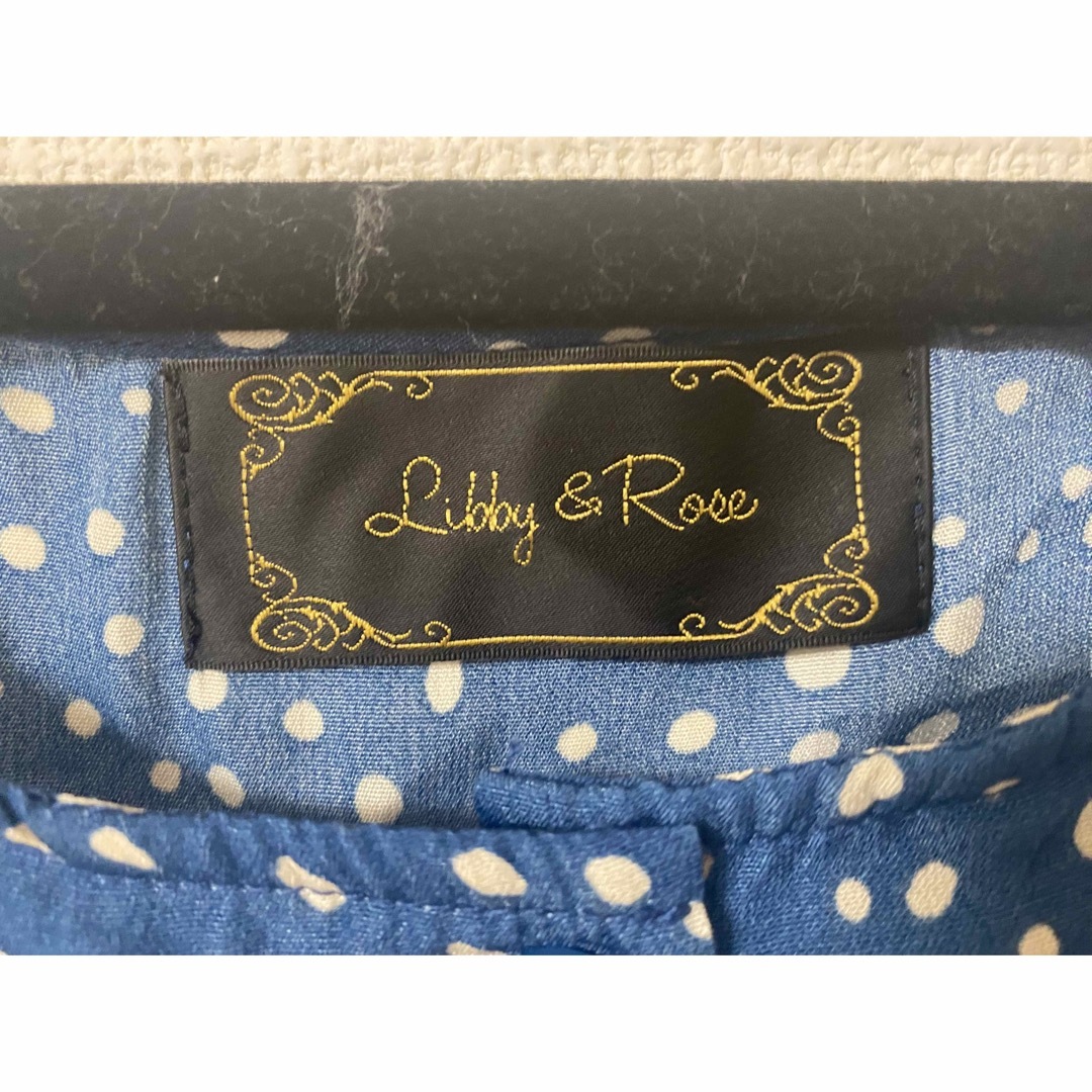 Libby&Rose ドットスクエアノースリーブロングワンピース (ブルー) レディースのワンピース(ロングワンピース/マキシワンピース)の商品写真