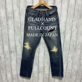 フルカウント(FULLCOUNT)のFULLCOUNT×GLADHANDダメージ加工セルビッチデニム！日本製！ (デニム/ジーンズ)