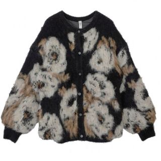 アメリヴィンテージ(Ameri VINTAGE)のVERONICA JACQUARD KNIT CARDIGAN (カーディガン)