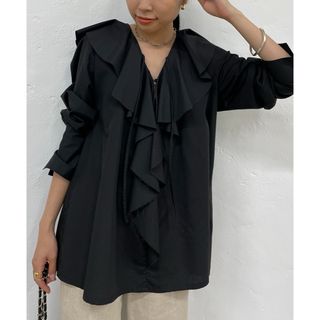 ラウンジドレス(Loungedress)のlounge dress フリルカラーシャツ　完売(シャツ/ブラウス(長袖/七分))