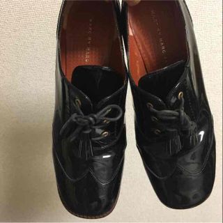 マークバイマークジェイコブス(MARC BY MARC JACOBS)の定価5万 MARC BY MARC JACOBS エナメル黒ブーティ(ブーティ)