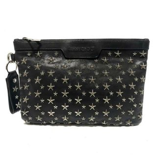 JIMMY CHOO - ジミーチュウ クラッチバッグ - 黒 レザーの通販 by