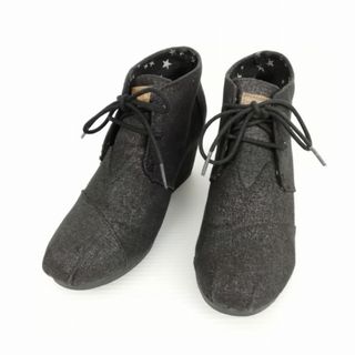 トムズ(TOMS)のトムス TOMS ウエッジソール ブーティ チャッカブーツ W7 ブラック系(ブーティ)