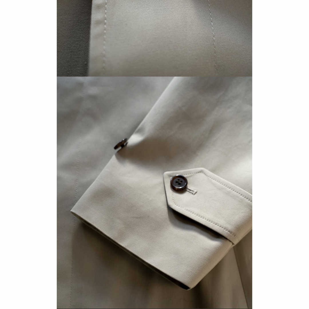 COMOLI(コモリ)のciota スビンコットンギャバジンバルマカンコート(BEIGE) サイズ4 メンズのジャケット/アウター(ステンカラーコート)の商品写真