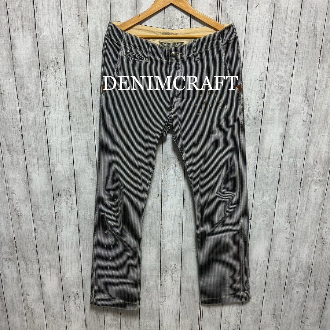 DENIM CRAFT(デニムクラフト)のDENIM CRAFT ユーズド加工ストライプパンツ！ビッグジョン メンズのパンツ(その他)の商品写真