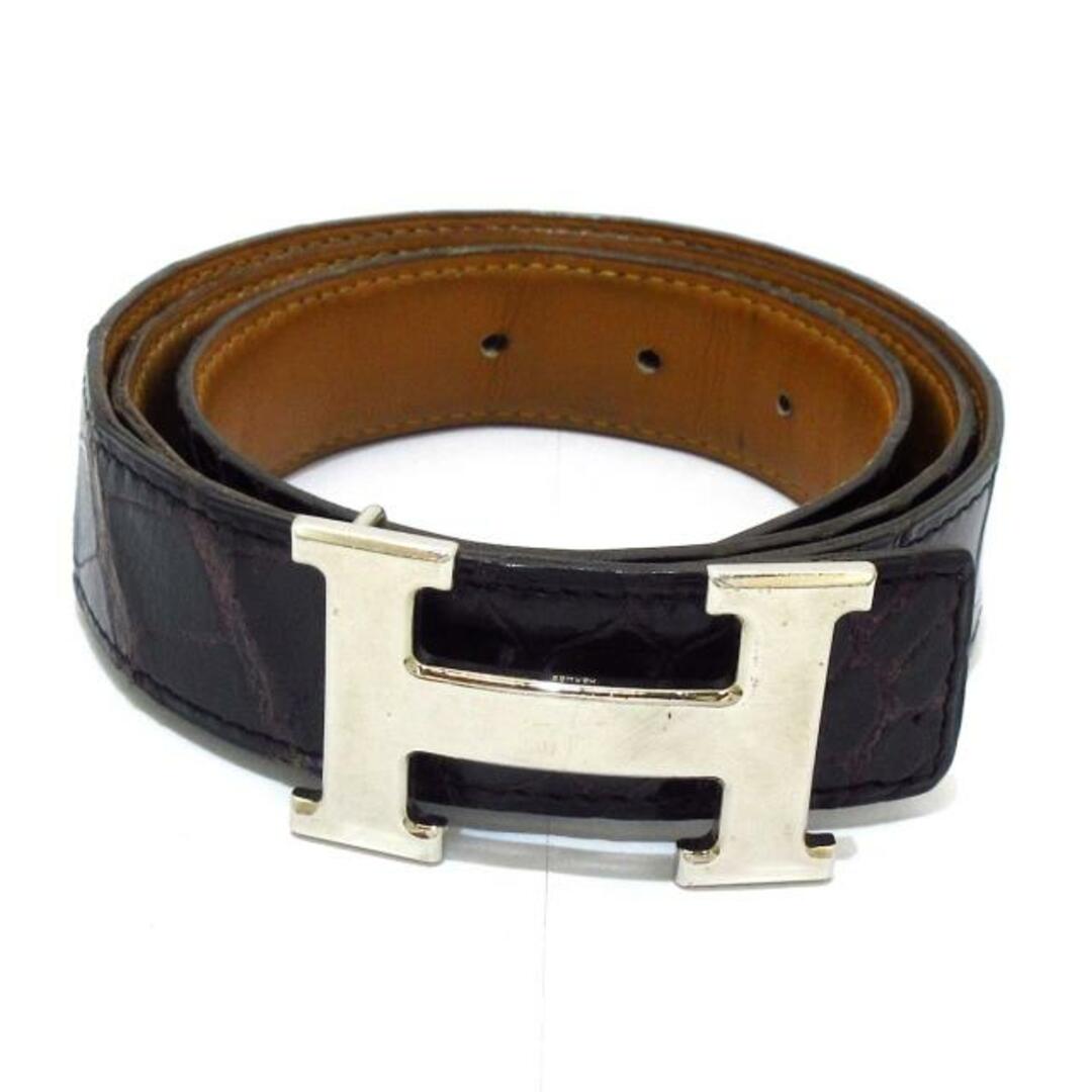 Hermes - エルメス ベルト 85 Hベルト 黒×シルバーの通販 by ブラン