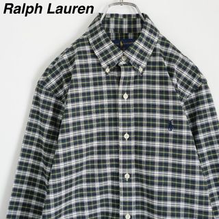 ラルフローレン(Ralph Lauren)の【タータンチェック】ラルフローレン／チェックシャツ　BDシャツ　刺繍ロゴ　美品(シャツ)