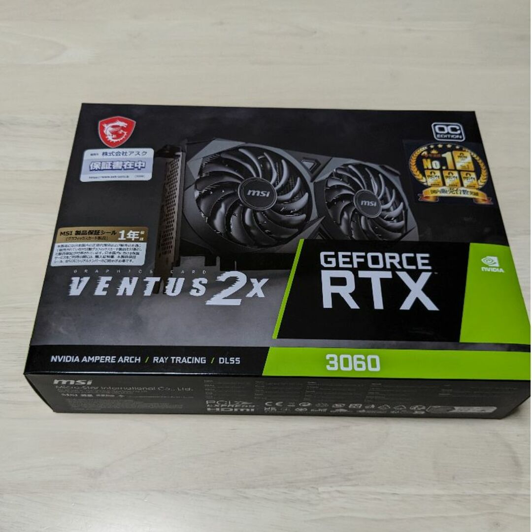 スマホ/家電/カメラ【新品未使用】GeForce RTX 3060 VENTUS 2X 12G OC