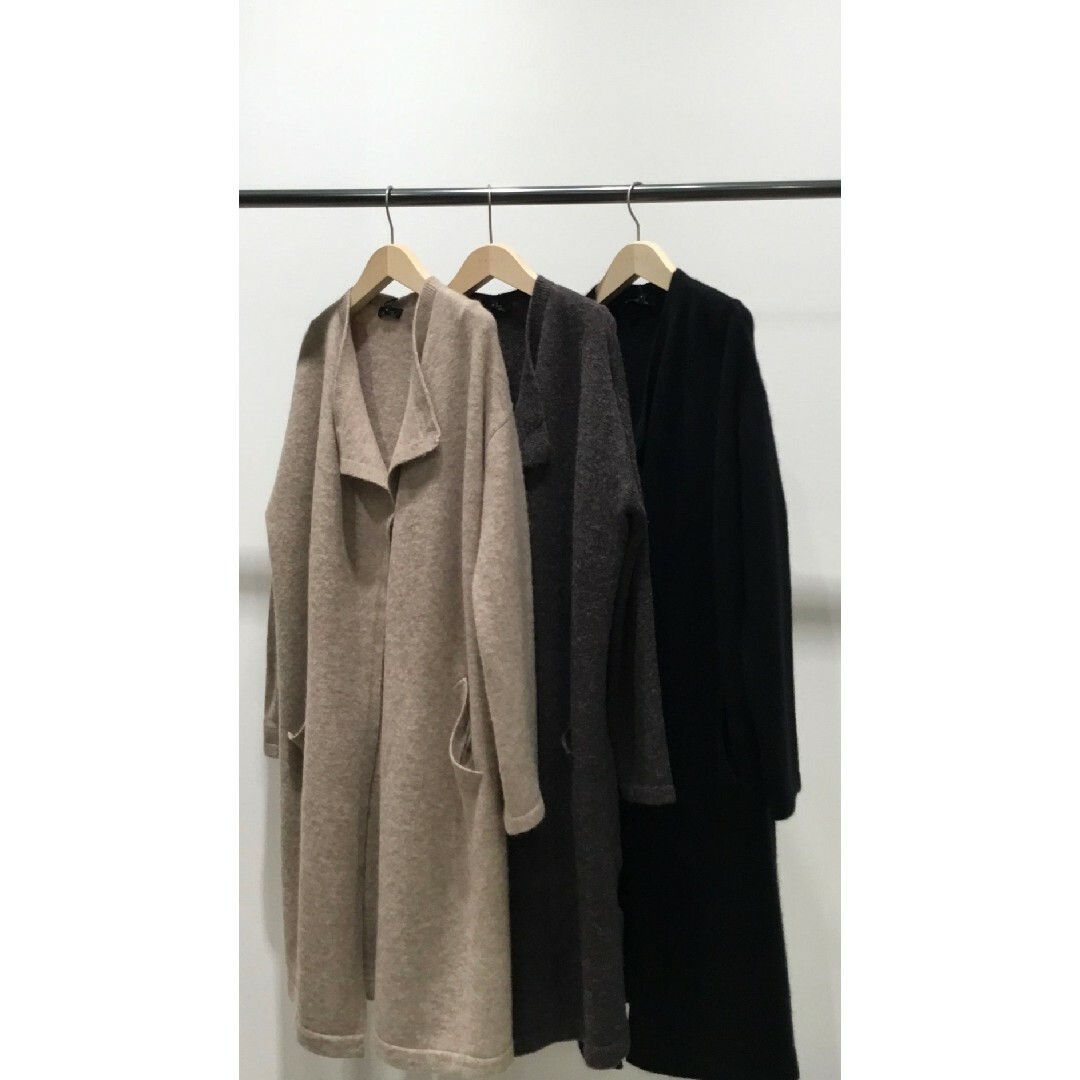 theory ロングニットコート 黒