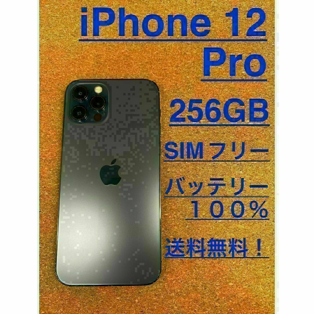 iPhone 12 Pro パシフィックブルー 256 GB SIMフリーの通販 by ちょ