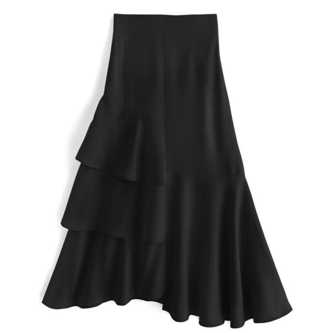GRL(グレイル)のGRL アシメントリーティアードスカート レディースのスカート(ロングスカート)の商品写真
