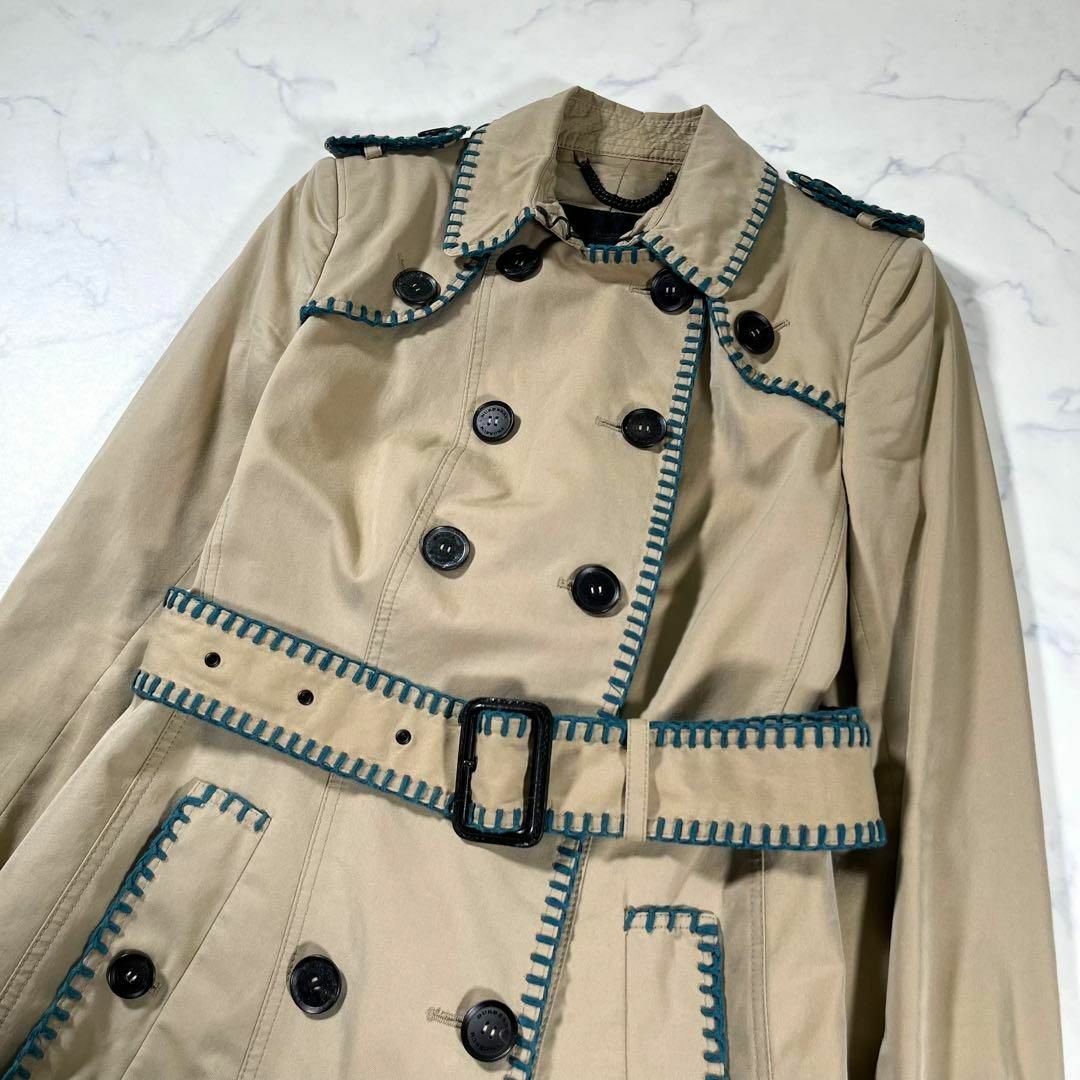 BURBERRY(バーバリー)の【極美品】BURBERRY PRORSUM プローサム　ステッチ　トレンチコート レディースのジャケット/アウター(トレンチコート)の商品写真