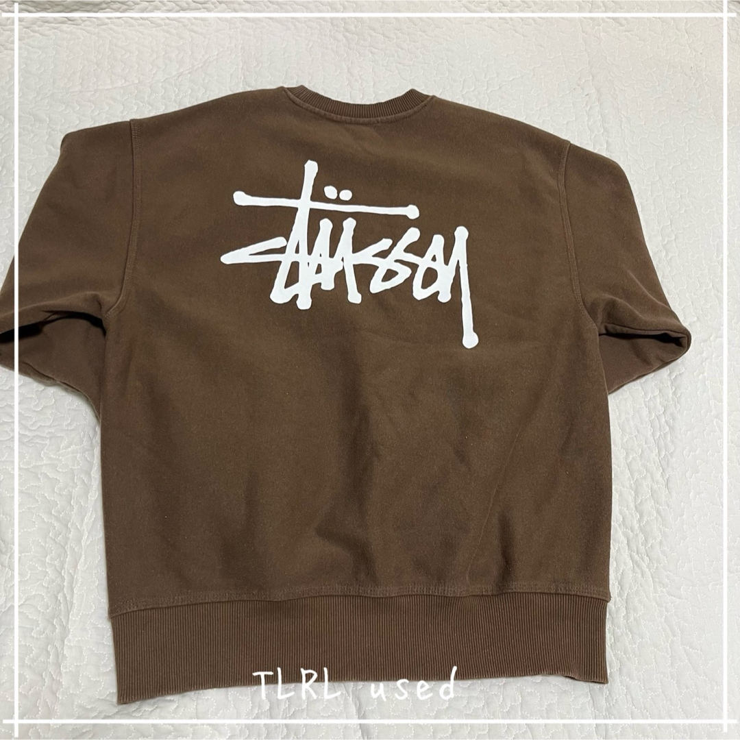 STUSSY - STUSSY 希少カラー ベーシックロゴスウェット S ブラウン ...