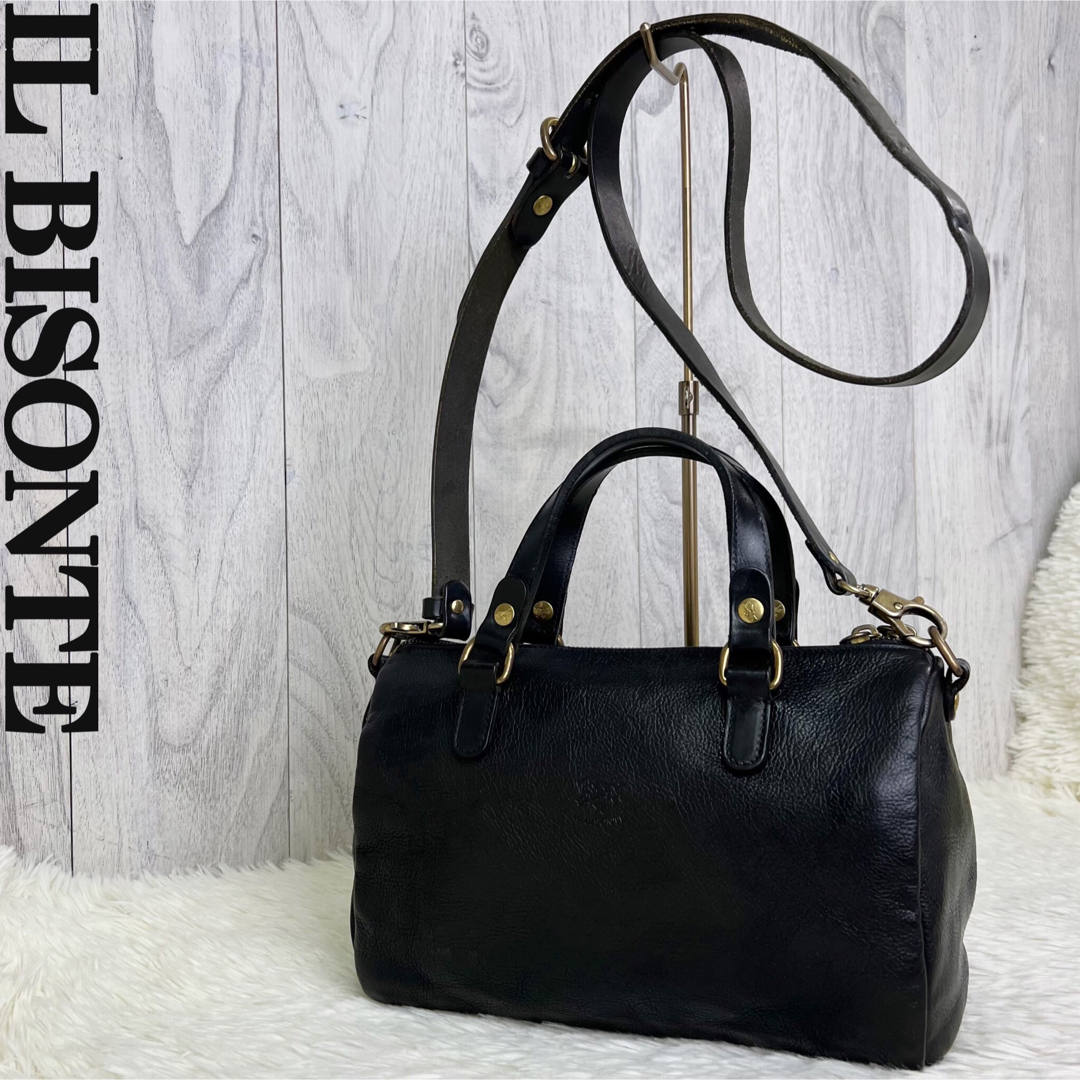 IL BISONTE - 美品♡オールレザー♡イルビゾンテ 2way ショルダー ミニ