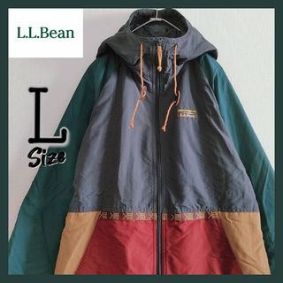 エルエルビーン(L.L.Bean)のL.L.Bean　エルエルビーン　フルジップ　ナイロンジャケット　Lサイズ(ナイロンジャケット)