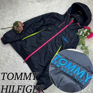 トミーヒルフィガー(TOMMY HILFIGER)のトミーヒルフィガー Mサイズ メンズ マウンテンパーカー ナイロン ロゴ(マウンテンパーカー)