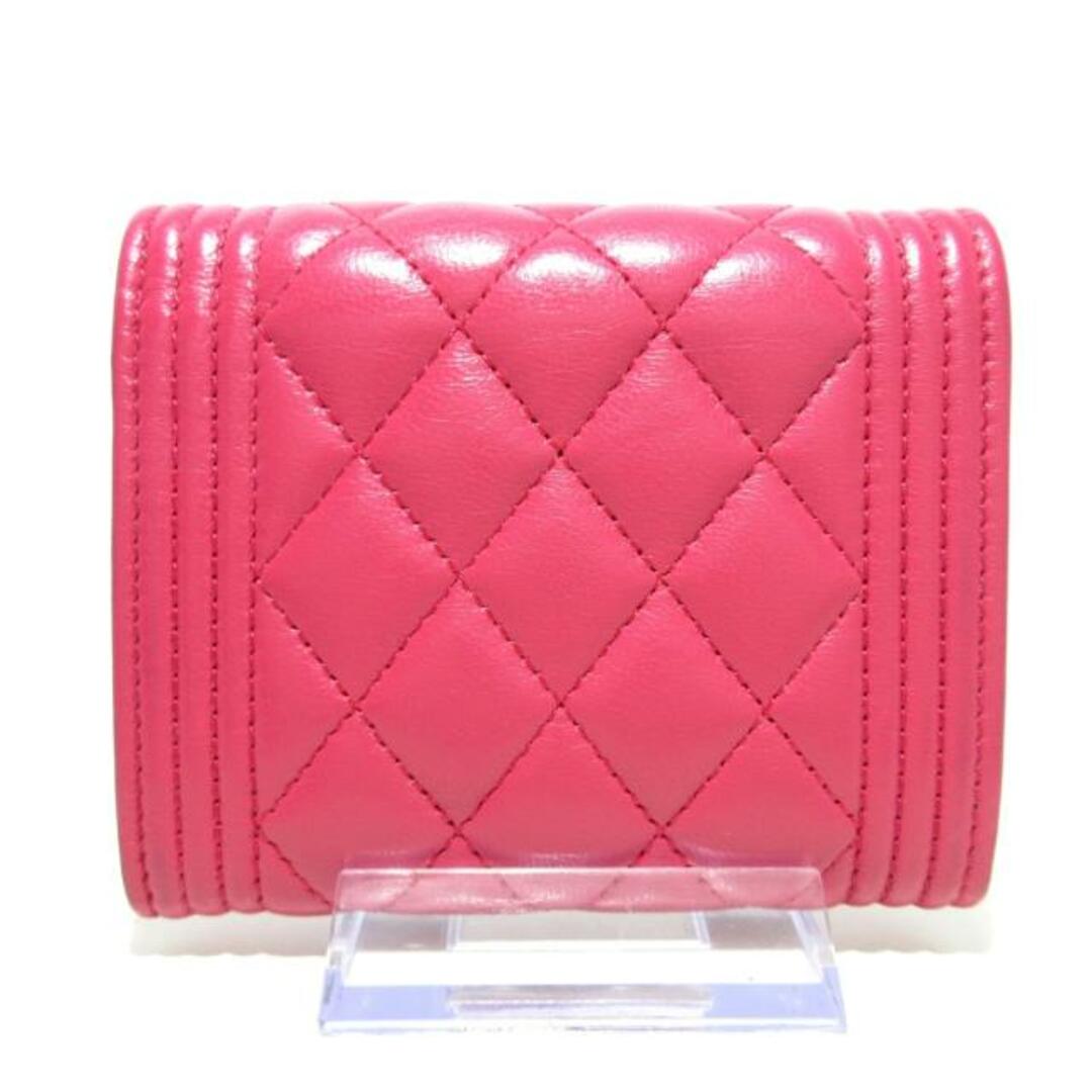 CHANEL - CHANEL(シャネル) 3つ折り財布美品 ピンクの通販 by ブラン