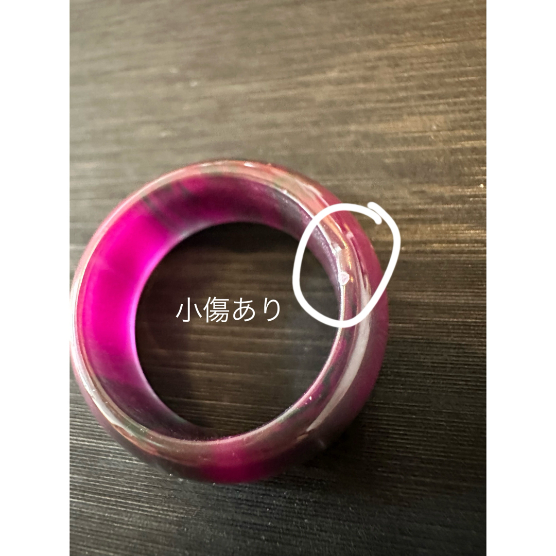V-542 【訳あり】 珊瑚　海柳　リング　指輪　男女兼用22号 レディースのアクセサリー(リング(指輪))の商品写真