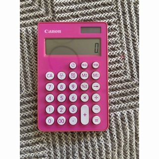 キヤノン(Canon)のcanon 電卓　ピンク　ソーラー(オフィス用品一般)