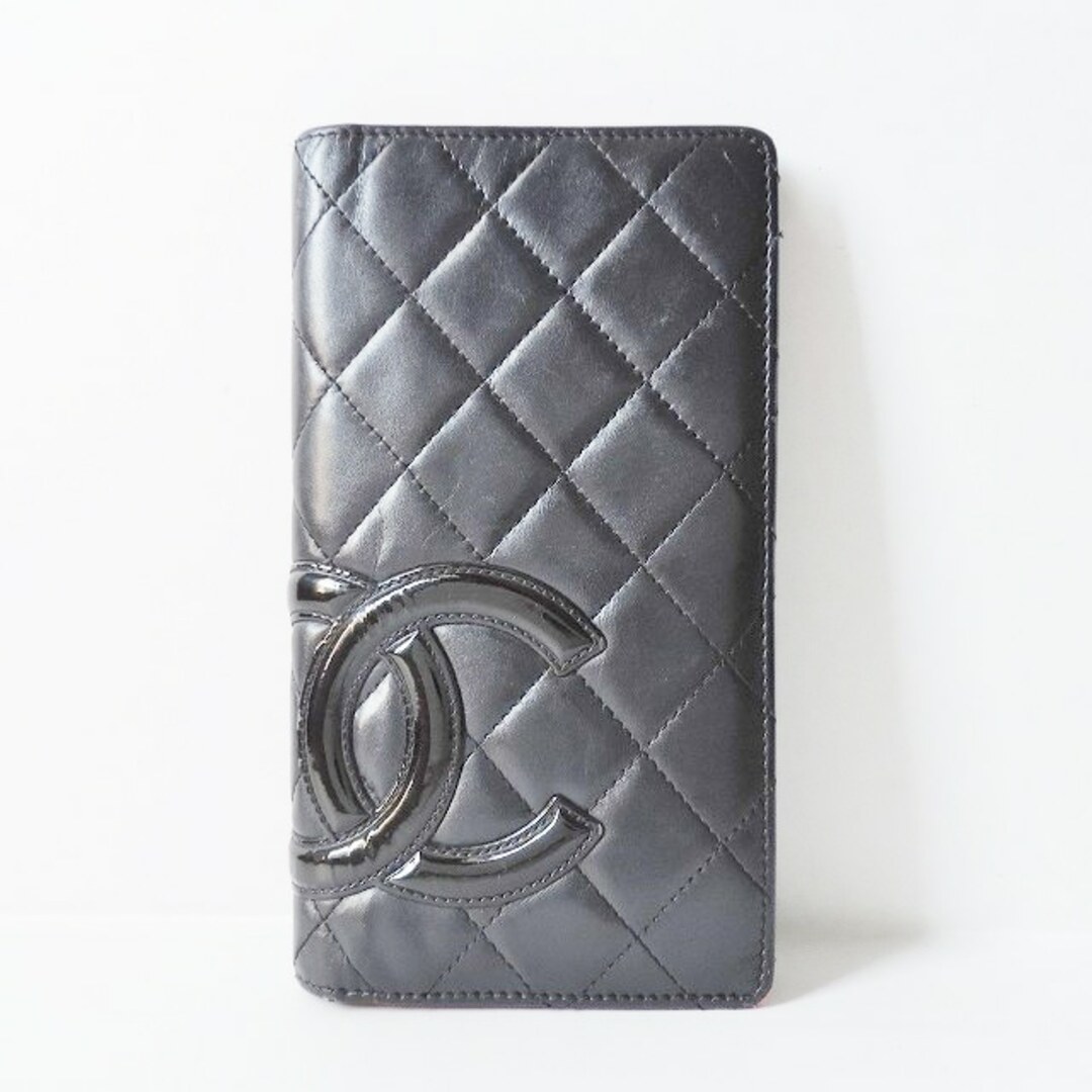 CHANEL(シャネル)のシャネル 長財布 カンボンライン 黒 レディースのファッション小物(財布)の商品写真