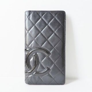 シャネル(CHANEL)のシャネル 長財布 カンボンライン 黒(財布)