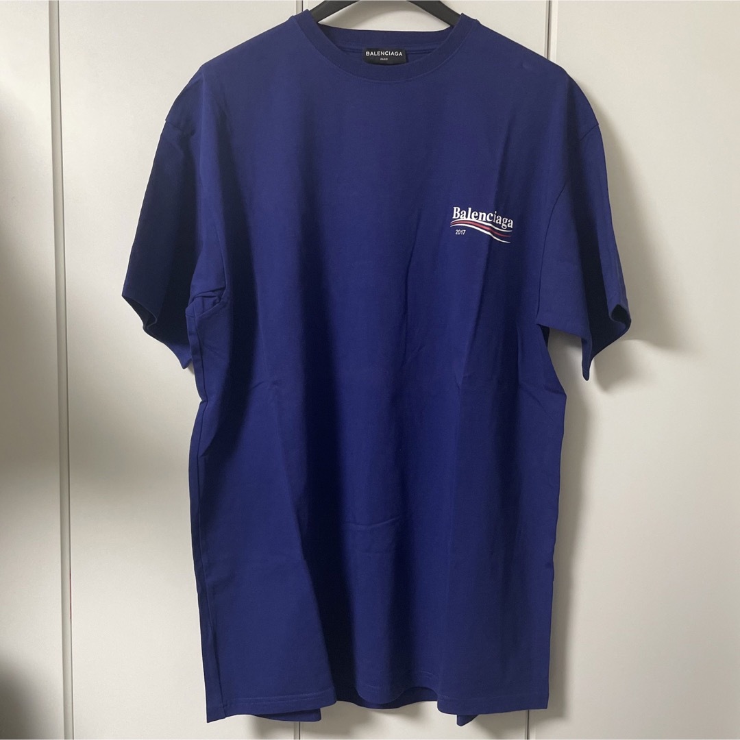 balenciaga バレンシアガ 100周年 Tシャツ 青　ブルー MTシャツ/カットソー(半袖/袖なし)