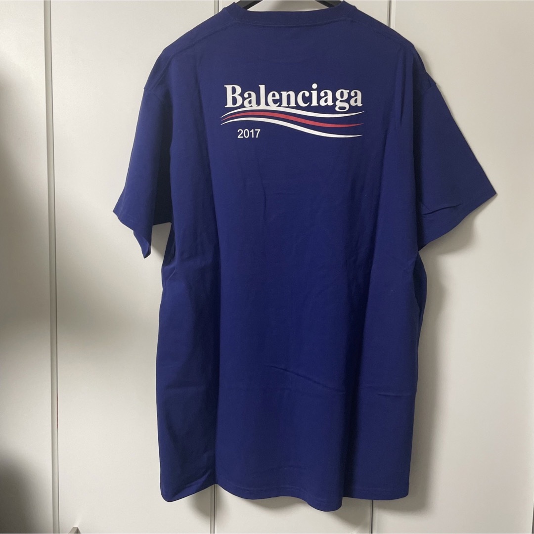 balenciaga バレンシアガ 100周年 Tシャツ 青　ブルー M