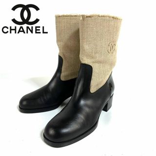 CHANEL - 【極美品】CHANEL ココマーク ショートブーツ 38Cサイズ ...