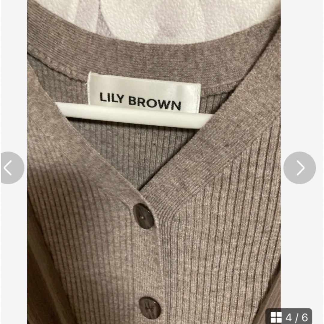 Lily Brown(リリーブラウン)のリリーブラウン　シフォンドッキングニットワンピース　スナイデル　リランドチュール レディースのワンピース(ロングワンピース/マキシワンピース)の商品写真