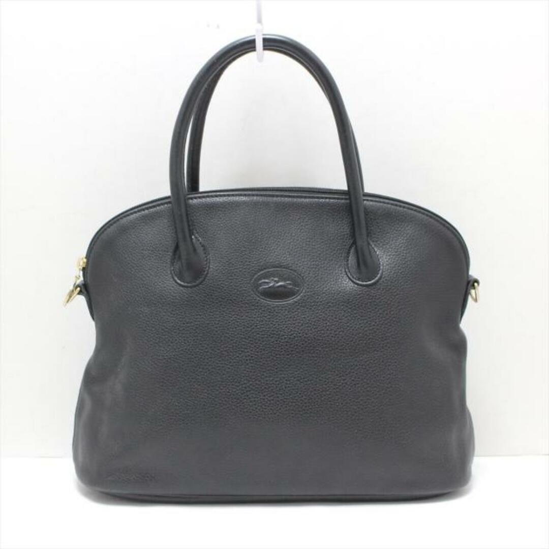 LONGCHAMP - ロンシャン ハンドバッグ - 黒 レザーの通販 by ブラン