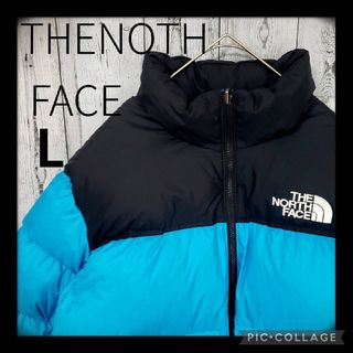ノースフェイス(THE NORTH FACE) ブルー ダウンジャケット(メンズ)の