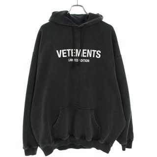 ヴェトモン(VETEMENTS)のヴェトモン LIMITED EDITION LOGO HOODIE / BLK(パーカー)