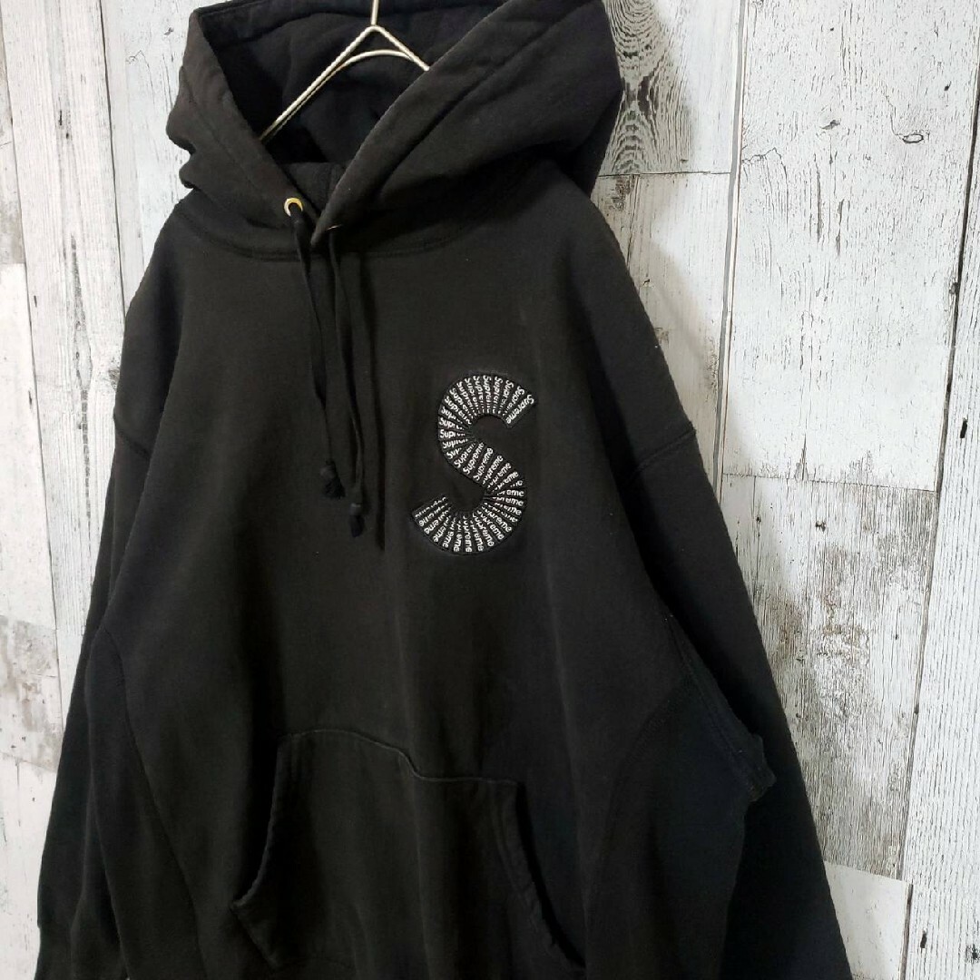 supreme シュプリーム S パーカー small 黒